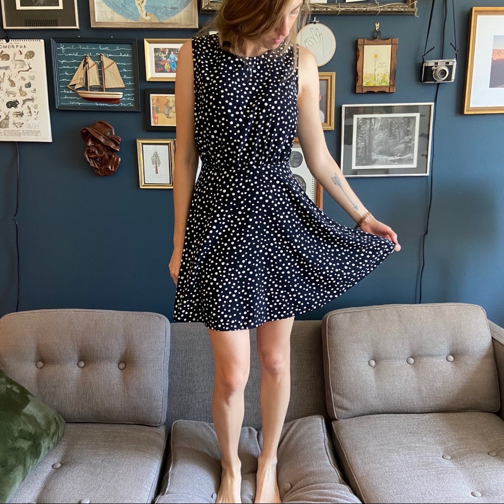 Black 🔳& White🔲 Polka Dot Dress
